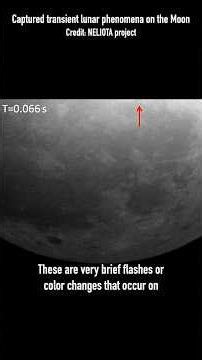 What are these weird flashes of light on the Moon? #shorts