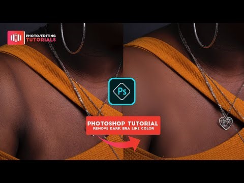 How to Remove DARK BRA STRAP Lines on Shoulder in Photoshop - Image Editing Tutorial