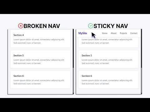 Create A Sticky Navbar In CSS! | Easy Tutorial