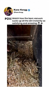 14K views · 58 reactions | Watch how the barn vacuum sucks up all the dirt instantly so satisfying and amazing 勞✨ | Kane Kongg | Facebook