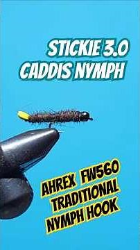 Stickie 3.0 Nymph - STICK CADDIS FLY by Rob Gee from Troutlore Fly Tying - #flytying