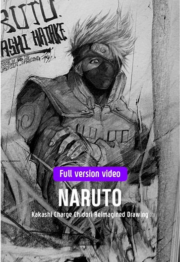 Kakashi Activates Chidori - Naruto Fanart Redraw
