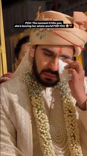 When the Wedding Feels Real… ♥️ Bride & Groom Emotional POV | Indian Wedding Reel