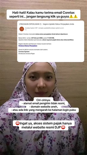 Waspada Penipuan Email Coretax di Musim Lapor SPT