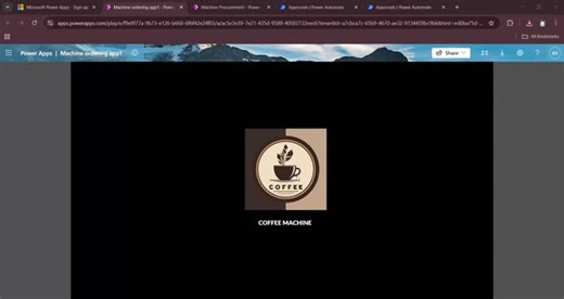 🚀 Project Completed: Coffee Machine Ordering App using Power Apps, Power Automate Dataverse ☕ I’m excited to share a Power Platform project I recently completed — a fully digital Coffee Machine… | Bharath V.M