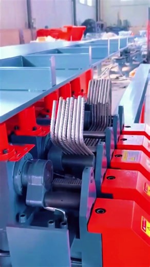 Automatic iron bending process #metalwork #machine