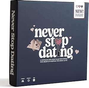 Never Stop Dating - The Ultimate Romantic Date Night Activity Game for Couples - Awesome Gift for Boyfriend, Girlfriend, Husband, Wife, Partner, Engagement or Anniversary. Keep The Spark Alive!