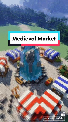 Minecraft Medieval Market Building Ideas