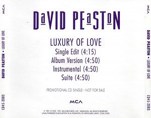 David Peaston - Luxury Of Love
