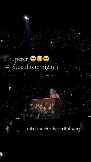 peter made me cry live its so good i love you taylor swift #stockholm #surprisesong #peter #taylorswift #erastour