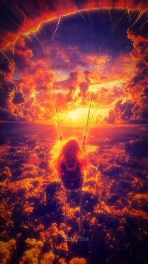 逆光アート/Backlit Art『パラシュート/Parachute』