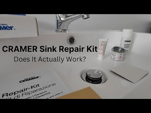 How to fix a chipped bathroom sink using a Cramer Sink Repair Kit