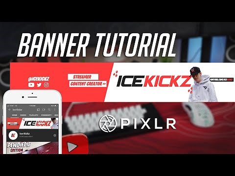 How To Make YouTube Channel Art For FREE! Pixlr Banner Tutorial 2020 🎨