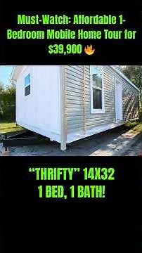 Affordable 1-Bedroom Mobile Home Tour for $39,900 #championhomes