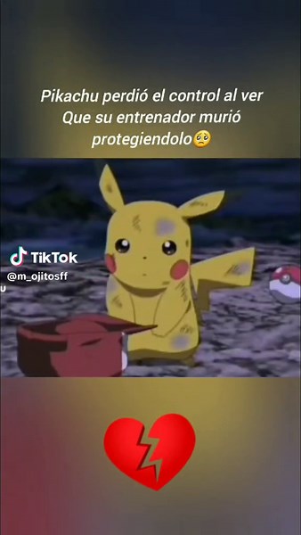 Pikachu y sus momentos tristes en Pokémon