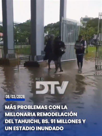 La millonaria remodelación del Estadio Ramón “ #Tahuichi ” Aguilera vuelve a generar cuestionamientos luego de que se reportara la inundación de parte de su infraestructura. Esto pese a que la obra demandó una inversión de Bs 91 millones durante la gestión de la Gobernación encabezada por Luis Fernando #Camacho , lo que desató críticas y dudas sobre la calidad de los trabajos ejecutados. #paratiiiiiiiiiiiiiiiiiiiiiiiiiiiiiii #fyp #viral