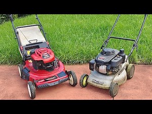 POV Lawn Mowing – TORO and MASPORT versus 12" Long OVERGROWN Grass!