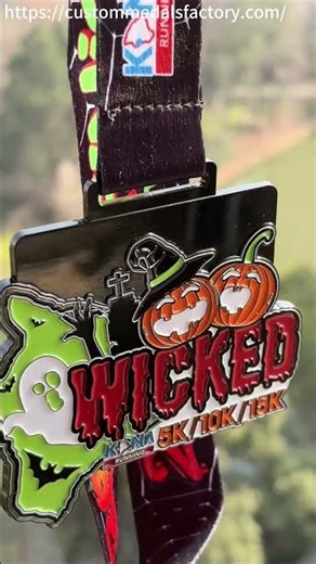 Custom Halloween Run Medals for 5K 10K 15K Events | Enamel Finisher Awards Manufacturer