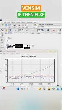 Vensim Simulation Using IF THEN ELSE #vensim #powersim