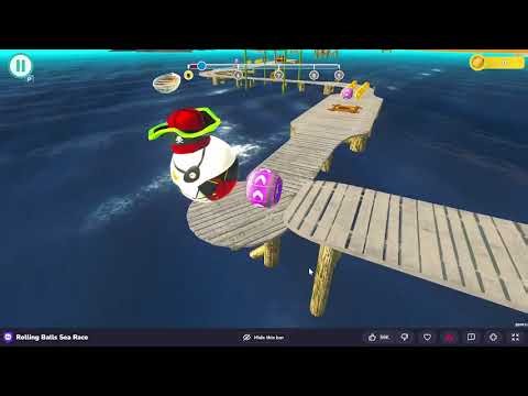 Rolling Balls Sea Race Gameplay 🚀 | Physics Racing Ball Game | Browser Racing Game 2025