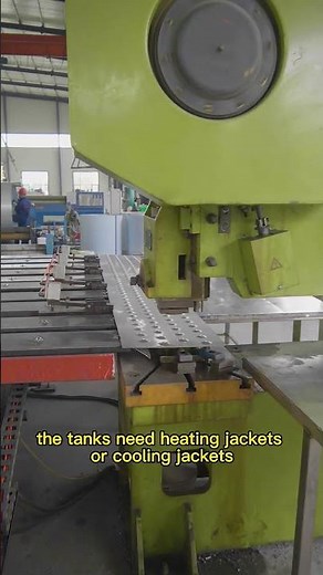 We use the dimple plate jackets for tanks cooling and heating, our punching machine working on it.