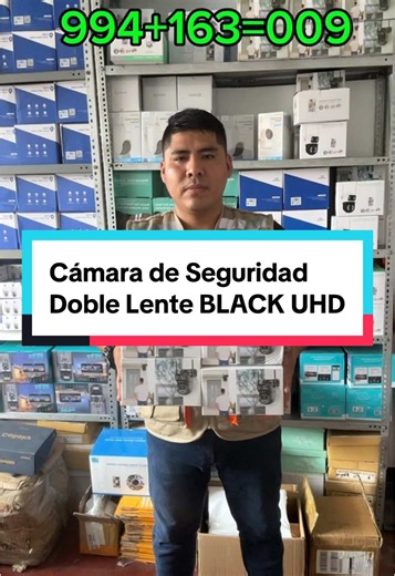 Cámara de Seguridad Doble Lente BLACK UHD
