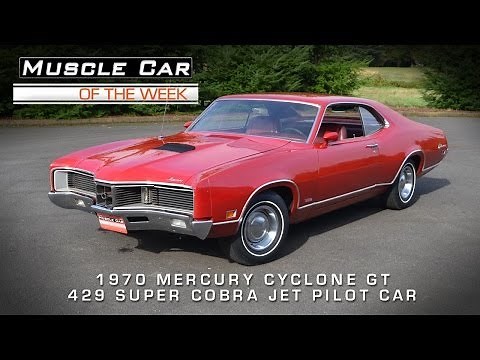1970 Mercury Cyclone GT 429 Super Cobra Jet Pilot Car Muscle Car Of The Week Video #35