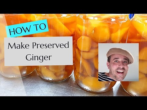 How to make preserved ginger. The best recipe to have ginger available all year round