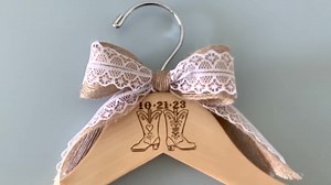 Western Cowboy Boots Wedding Hanger, Rustic Bride Hanger, Bridal Hanger, Country Wedding, Rustic Wedding, Personalized Hanger, Mrs. Hanger - Etsy