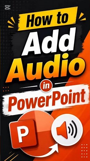How to add Audio in PowerPoint