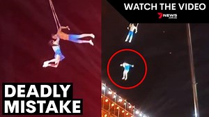 Acrobat dies after falling during a show