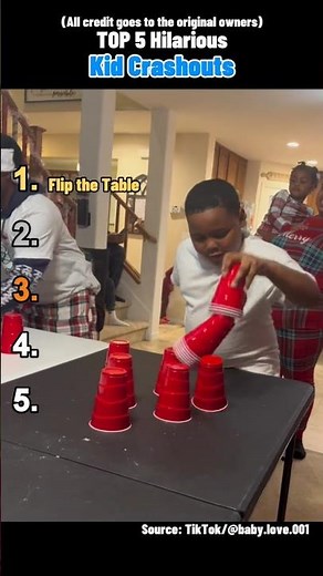 Top 5 Hilarious Kid Crashouts 😂🍼 | Funniest Baby & Kid Moments #shorts