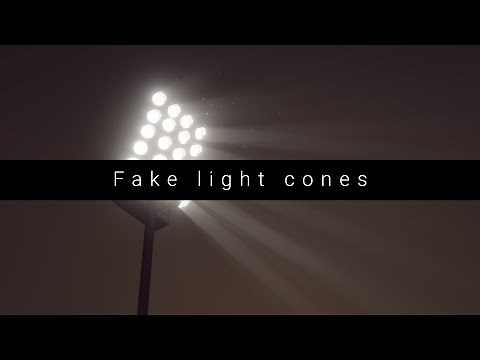 How to create fake light cones - 60 second Blender tutorial