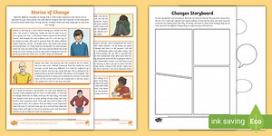 KS2 Changes and Transitions Storyboard Activity