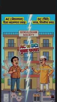 Ac आणि DC मधील फरक #electrical #marathi #tmkoc #education #sscje #sscexam #acvsdc