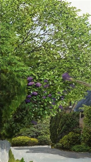 Painting Hyper-Realistic Flowers #satisfying #artlessons #shorts