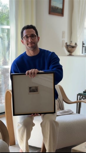 Cameron Ross Steiner on Instagram: "Helen Frank’s “Concert” is a masterclass in perspective. This rare artist proof has entered the collection recently and truly places you amongst the scene. Hats off to the original owner who framed this so that it is slightly adjusted upwards, as if you’re really looking in as a guest. Acquired from the great team @portmanteau.nyc ."