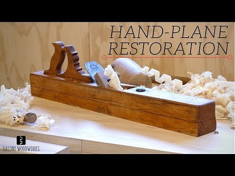 Restoring an Old Giant Wooden HAND-PLANE!