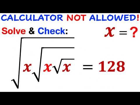Watch the video to get the correct solution | (Calculators NOT allowed) | #math #maths