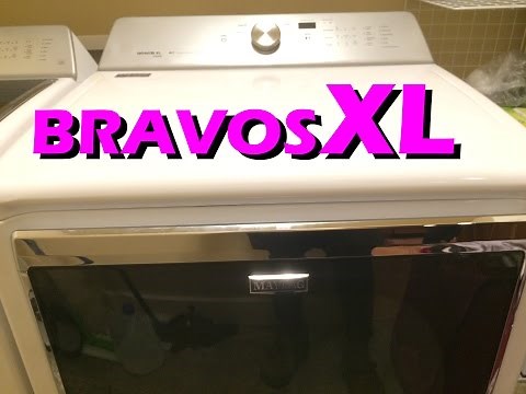 Maytag Bravos XL Steam Clothing Dryer (2015 model) - Use, Review, Demonstration