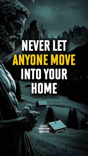 17M views · 476K reactions | Never let anyone move into your home. Not friends. Not family. Not anyone. Because peace ends the moment your limits disappear. Your home is your sanctuary — not a shelter for chaos. Protect it before generosity becomes regret. #stoicism #boundaries #innerpeace #lifelessons #selfrespect | Stoic Wisdom Quotes | Facebook