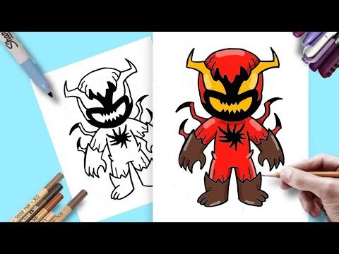 How To Draw Carnage | Easy Step-by-Step Marvel Rivals Tutorial"