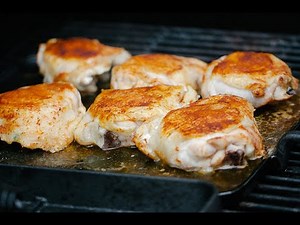 SearBQ Griddle Pressed Chicken Thighs and Grilled Vegetables Recipe