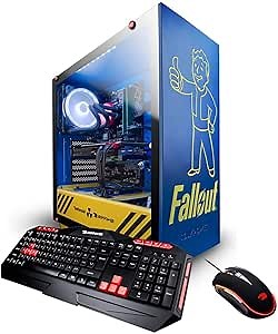 iBUYPOWER Fallout Pro Limited Edition Gaming PC Computer Desktop(Intel i7 8700K 3.7GHz, NVIDIA GeForce RTX 2080 8GB, 16GB DDR4-2666 RAM, 1TB SSD, WiFi Included, Liquid Cooled, Win 10 Home) Blue