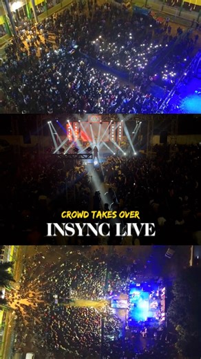 IN SYNC on Instagram: "Crowd takes over, hearts IN‑SYNC, vibes explode—INSYNC LIVE becomes the ultimate sonic experience!!💥✨🎸 . . . . #insynclive #concert #collegefest"