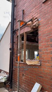 1.5M views · 8.7K reactions | Bricking up the kitchen window is an essential part of the new kitchen design. Luckily I planned ahead and saved some of the original bricks from the old extension I demolished 隣 #renovations #renovationprogress #HomeRenovation #renovationhouse #bricklaying #HomeImprovement #diy | Scott DIY | Facebook
