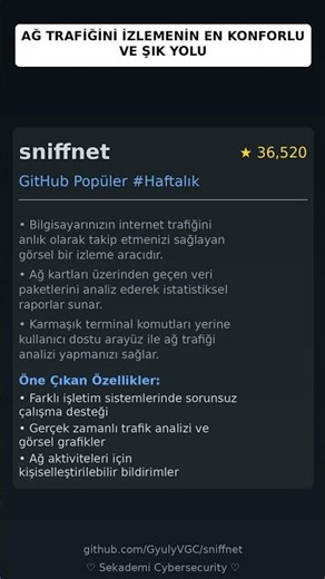 GitHub Trend Depoları: GyulyVGC/sniffnet 🇹🇷
