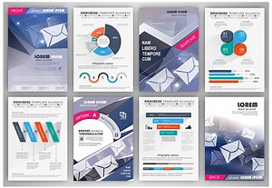 Abstract vector backgrounds and brochures for web and mobile...