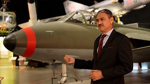 3.9K views · 1.1K reactions | The Hawker Hunter played a pivotal role for both the Indian and Swedish Air Forces in crucial missions and for long stretches. One of India’s foremost test pilots and former Indian Air Force officer, Ritu Raj Tyagi, shares some delightful memories about this iconic aircraft during a visit to the Swedish Air Force Museum. | Saab India | Facebook