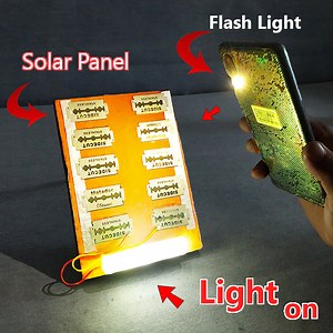 how to make solar panel using blade - free energy solar panel with blades | Rana Craft
